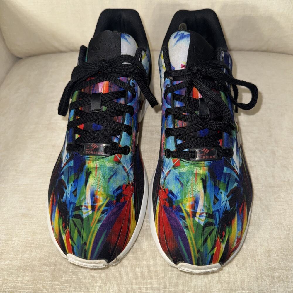 Adidas Torsion ZX Flux AF6323 Mens Size 11 Colorful Running Athletic Shoes EUC - Picture 6 of 12